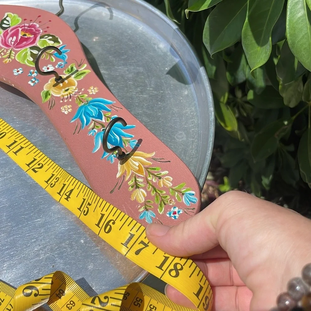 Floral Hand-Painted decorative hanger